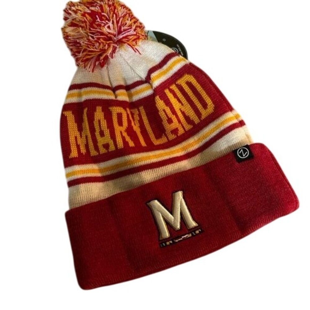 Maryland Terrapins Terp Knit Hat Pom New zephyr